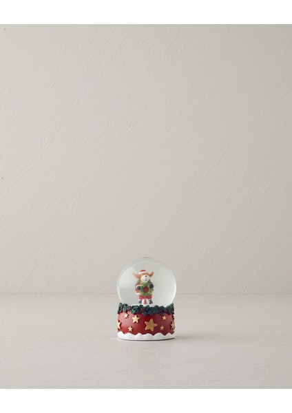 Kırmızı Kar Küresi, 6X6X9 Cm, Dekoratif ve Şık Tasarım
