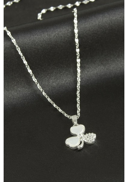 Yonca Sedef Lüks Çelik Kolye