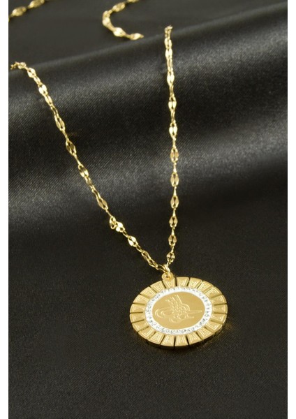 Tuğra Lüks Çelik Kolye