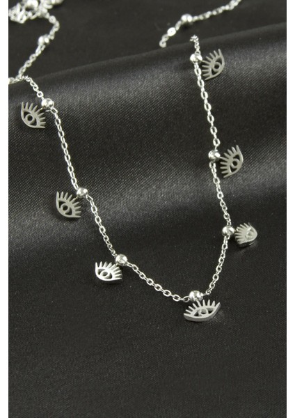 Göz Lüks Çelik Kolye