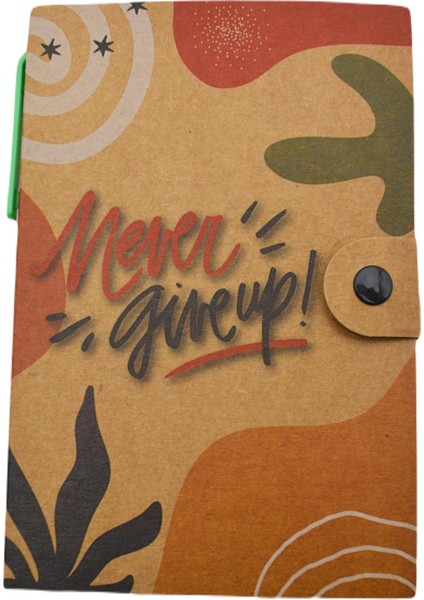 100X150 Never Give Up 50 Yaprak Kilitli Kraft Bloknot (KB-1742) fiyatları