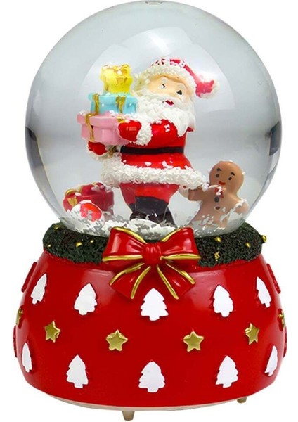 Kırmızı Orta Boy Noel Baba Kar Küresi, Şık ve Sıcacık Hediye Alternatifi