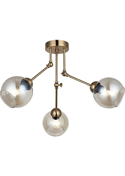 Pore 3'lü Antik Lak Plafonyer