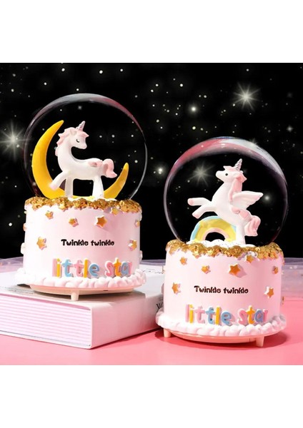 Işıklı Unicorn ve Lotus Çiçeği Hediye Seti, Müzikli Kar Küresi modelleri