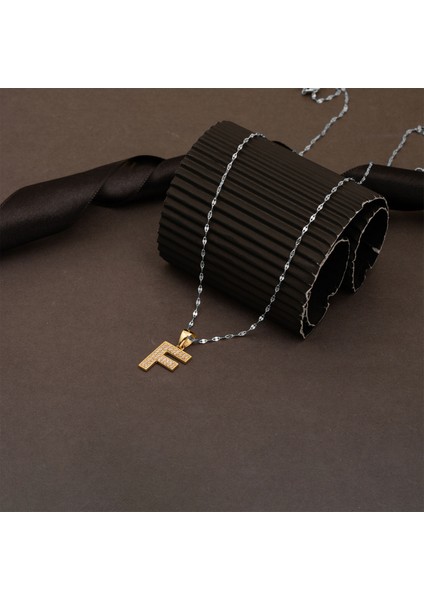 F Harfi Kolye Ucu 14 Ayar Altın fırsatları