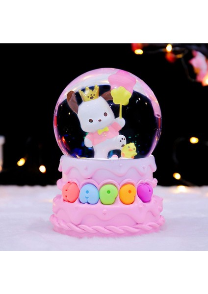 Işıklı Müzikli Kar Küresi, Pembe Sevimli Ayıcık Teması