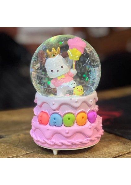 Işıklı Müzikli Kar Küresi, Pembe Sevimli Ayıcık Teması indirimleri