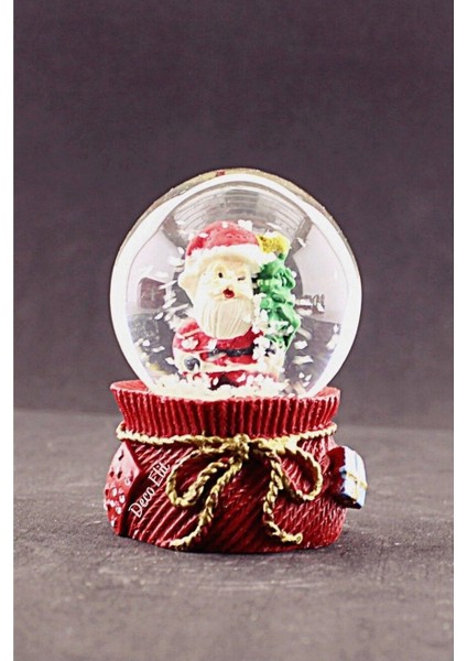 Mini Kar Küresi, Noel Baba ve Çam Ağacı Temalı, 6,5 Cm, Dekoratif ve Hediye Alternatifi fiyatları