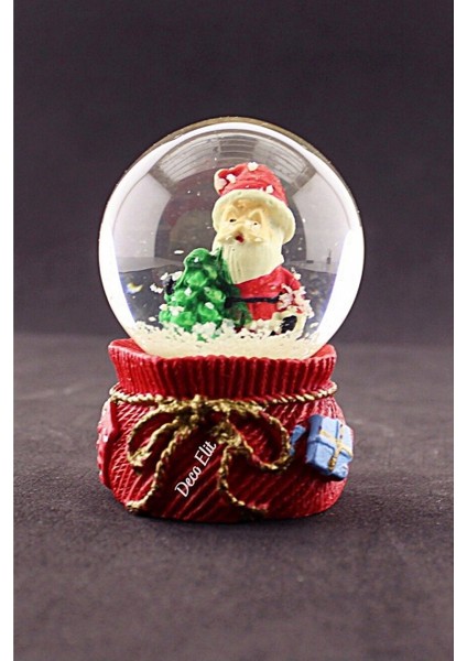 Mini Kar Küresi, Noel Baba ve Çam Ağacı Temalı, 6,5 Cm, Dekoratif ve Hediye Alternatifi fırsatları