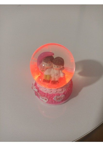 Pembe Mini Kar Küresi, Sarediyelik, Sarediyelik Hediyelik, Şık ve Renkli Dekorasyon modelleri