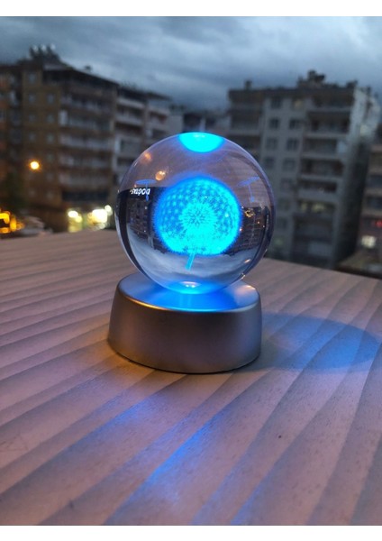 Işıklı Kristal Küre, Sevgi ve Güzellik Simgesi, Şık Dekoratif Obje