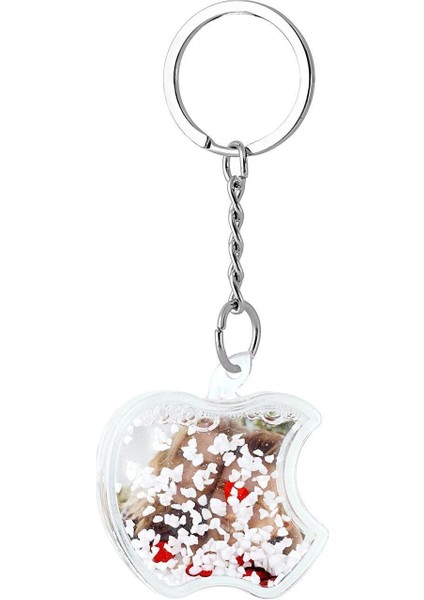 Elma Anahtarlık Kar Küresi, Şık ve Sevimli Küçük Aksesuar, Hediye Seçeneği.