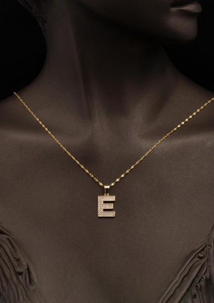 E Baş Harfi 14 Ayar Altın Kolye fiyatları