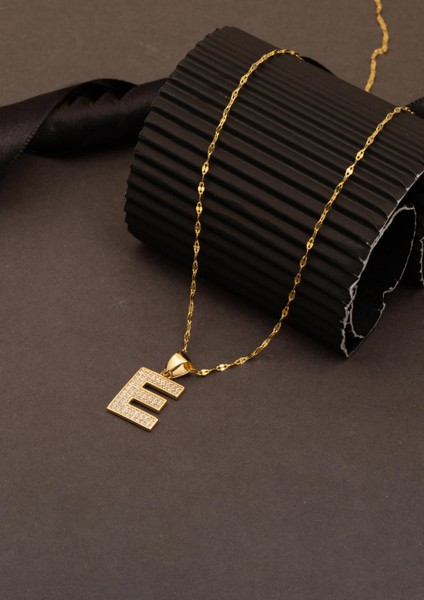 E Baş Harfi 14 Ayar Altın Kolye fırsatları