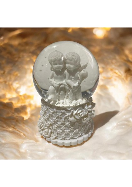 Minik Melek Figürlü Kar Küresi, Zarif ve Şirin Hediye Seçeneği fiyatları