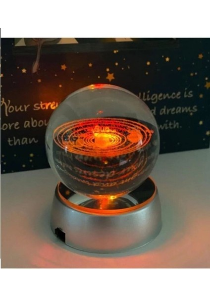 Işıklı Güneş Sistemi Cam Küre, Uzay Dekoru ve Hediye fiyatları