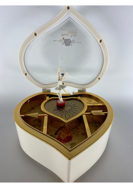 Kalp Şeklinde Balerinli Müzik Kutusu, Zarif ve Şık Hediye Seçeneği