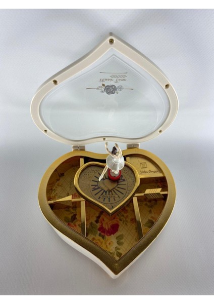 Kalp Şeklinde Balerinli Müzik Kutusu, Zarif ve Şık Hediye Seçeneği modelleri