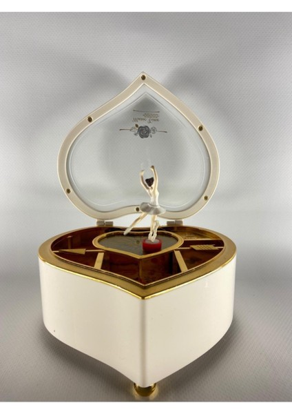 Kalp Şeklinde Balerinli Müzik Kutusu, Zarif ve Şık Hediye Seçeneği indirimleri