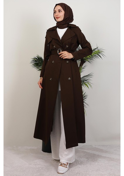 Mari Trençkot Acı Kahve modelleri