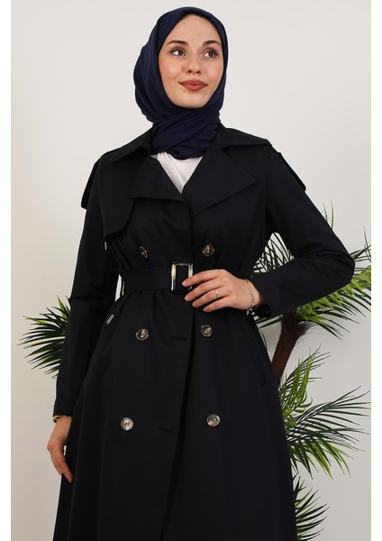 Mari Trençkot Lacivert indirimleri