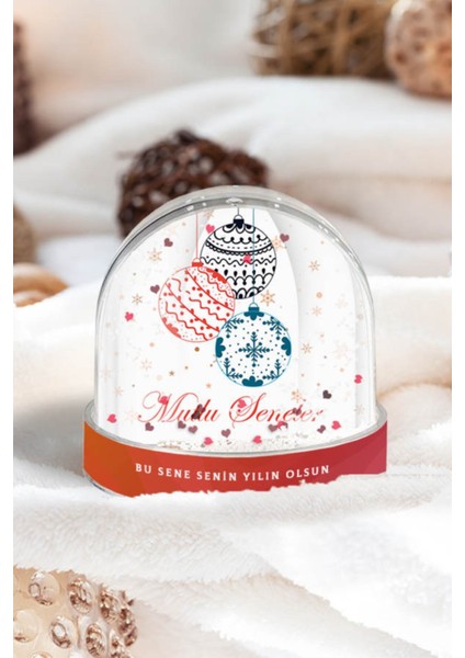 Yılbaşı Süsü, Hediyelik Kar Küresi, Parlak Toplar, Yeni Yıl Dekorasyonu