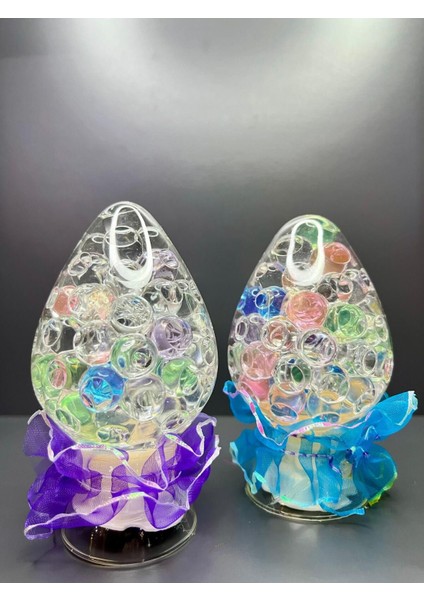 Işıklı Orta Boy Kar Küresi Seti, Beyaz, Sıcak Atmosfer Yaratır