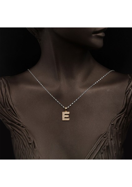 E Baş Harfi 14 Ayar Altın Kolye Ucu fiyatları