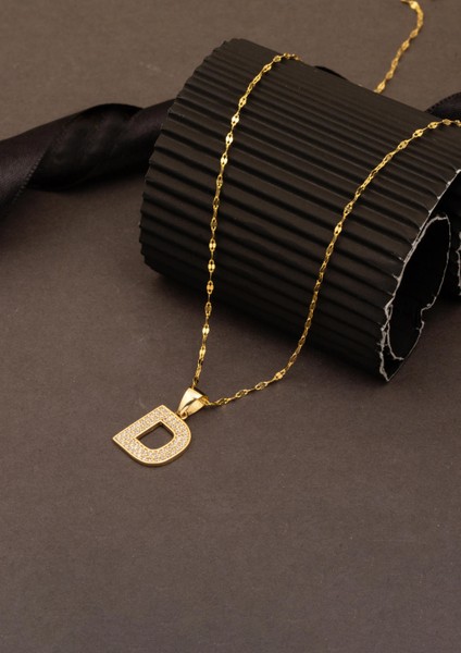 14 Ayar Altın D Harfi Kolye fırsatları