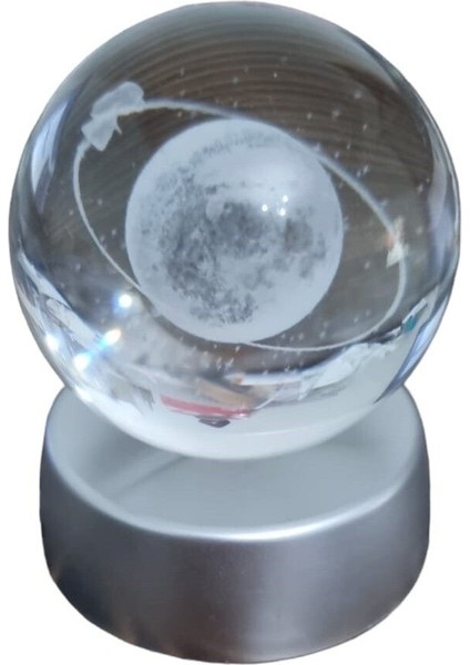 Renk Değiştiren Kristal Cam Küre LED Işıklı Gezegen Lamba fiyatları