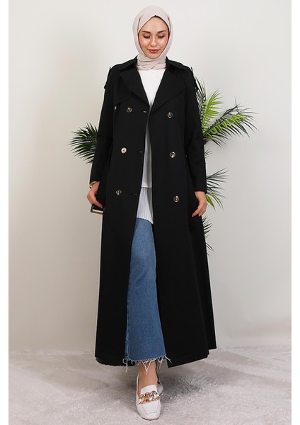 Mari Trençkot Siyah fırsatları