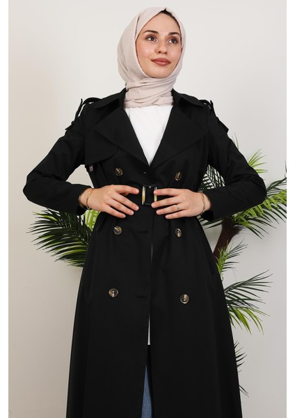 Mari Trençkot Siyah indirimleri