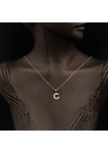 C Harfi 14 Ayar Altın Kolye Ucu fiyatları