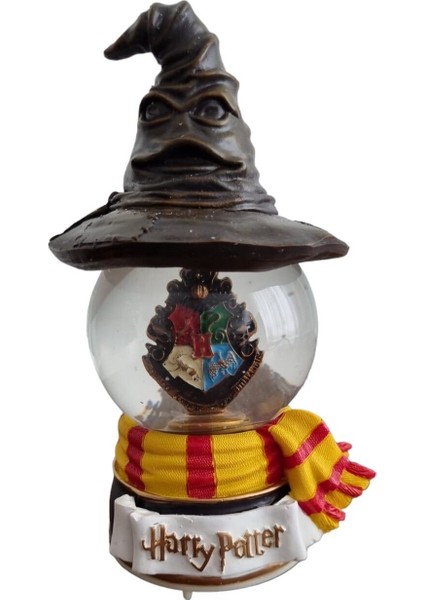 Renkli ve Müzikli Işıklı Şapkalı Cam Kar Küresi, Eşsiz Dekoratif Güzellik