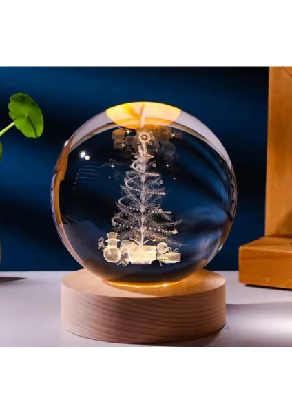 Renkli Işıklı Cam Küre, 6 Cm, Doğal Görünümlü Çam Ağacı Süsleme Parçası fırsatları