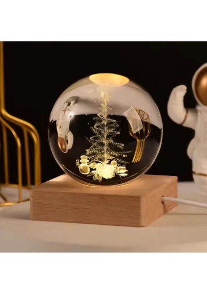 Renkli Işıklı Cam Küre, 6 Cm, Doğal Görünümlü Çam Ağacı Süsleme Parçası indirimleri