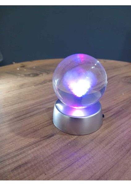 Şeffaf Işıklı Cam Kalp Dekorasyonu, Ortamınıza Sıcaklık ve Şıklık Katacak fırsatları