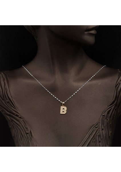 B Baş Harfi 14 Ayar Altın Kolye Ucu fiyatları