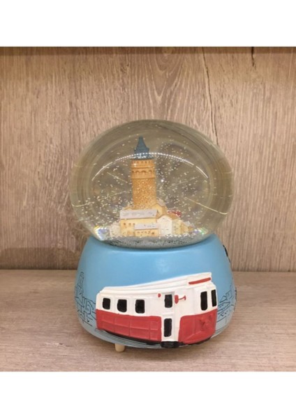 Büyük Boy Işıklı Müzikli Otomatik Kar Küresi, Galata Kulesi Tasarımı modelleri