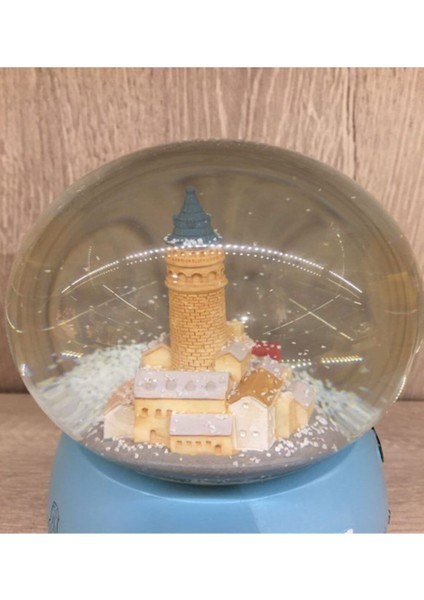 Büyük Boy Işıklı Müzikli Otomatik Kar Küresi, Galata Kulesi Tasarımı fırsatları