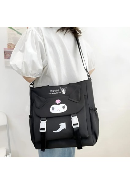 Kuromi Figürlü Krem Kanvas Omuz Okul Çantası fiyatları