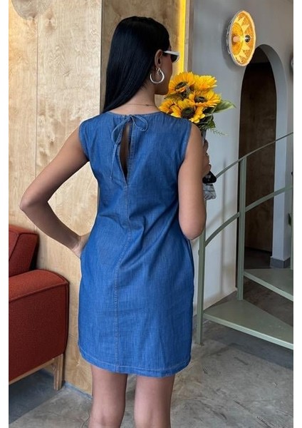 Sırt Bağcıklı Tensel Elbise 2880 modelleri