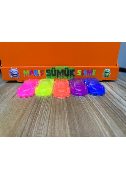 Arabalar Slime 5 Adet