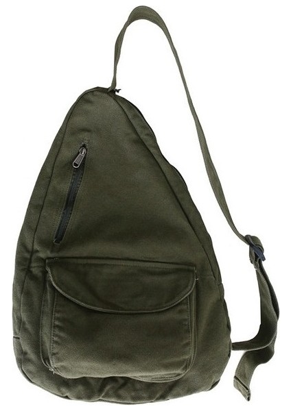 Üçgen Formlu Omuz Askılı Kadın Çantası Haki