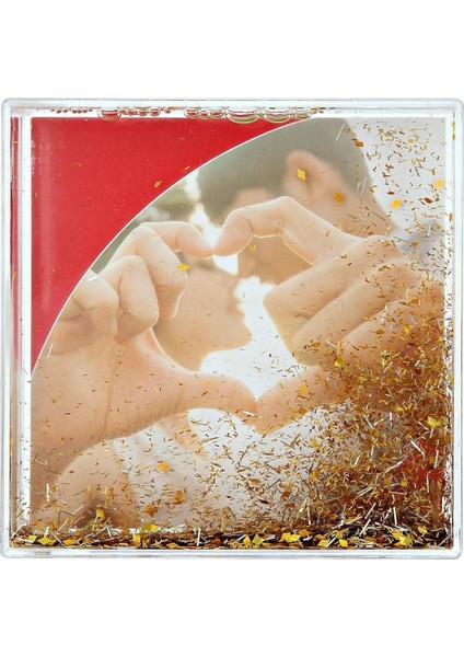 Şık Kalın Kare Kar Küresi 5025XS, Ev ve Ofis Dekoru Için Ideal Görünüm