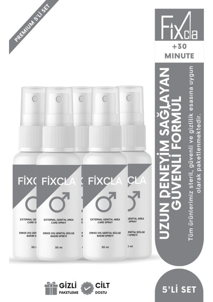 Platinum Series Erkek Sprey 30ML – Formulated In Germany 5’li Set | Pratik – Uzun Deneyim Etkili Süre Destekleyici Sprey, Pratik Kullanım ve Hijyen Odaklı – Su Bazlı Yapı Seti