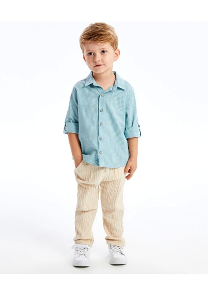 Lcw Kids Mavi Uzun Kollu Çizgili Erkek Bebek Gömlek fiyatları