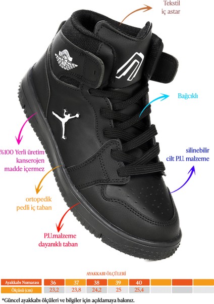 Haykat Basketbol Günlük Bağcıklı Erkek Çocuk Spor Ayakkabı fiyatları