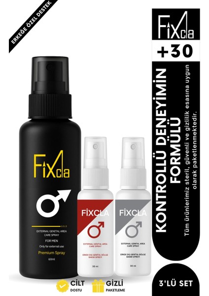 – Erkek Genital Bölge Bakım Spreyi Gold ve Klasik ve Silver 3’lü Set Uzun Deneyim – Uzun Deneyim Etkili Süre Destekleyici Sprey, Pratik Kullanım ve Hijyen Odaklı – Su Bazlı Yapı Seti