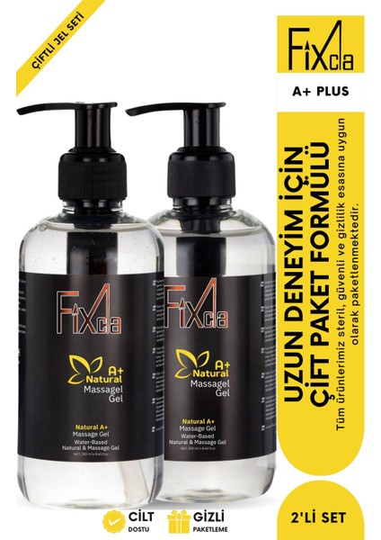 Ave Plus Ters Ilişki Kayganlaştırıcı Masaj Jeli 2’li Set 250ML x 2 | Su Bazlı Uzun Deneyim Jeli – Su Bazlı Yağsız Formül, Uzun Deneyim Etkili, Cilt Dostu ve Kolay Temizlenebilir Yapı Seti